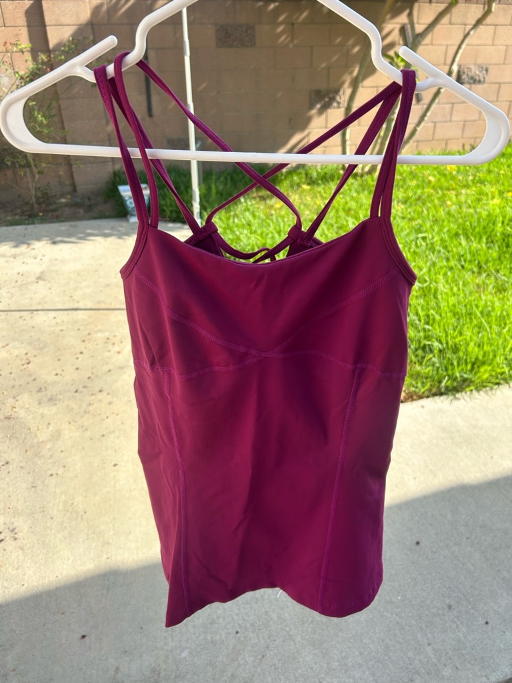Women’s Strappy Camisole Tank Top - Plum